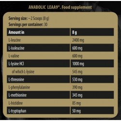 KEVIN LEVRONE Anabolic LEAA9 | Leucine Enriched Essential Amino Acids - 240 gr